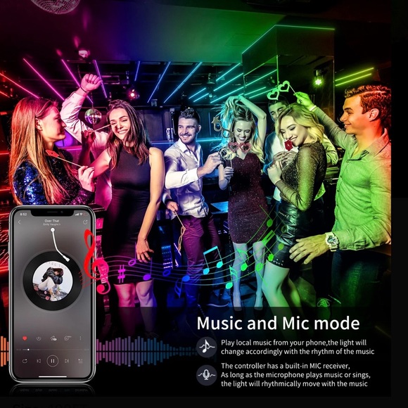 100FT LED Strip Lights with Remote - Picture 6 of 8